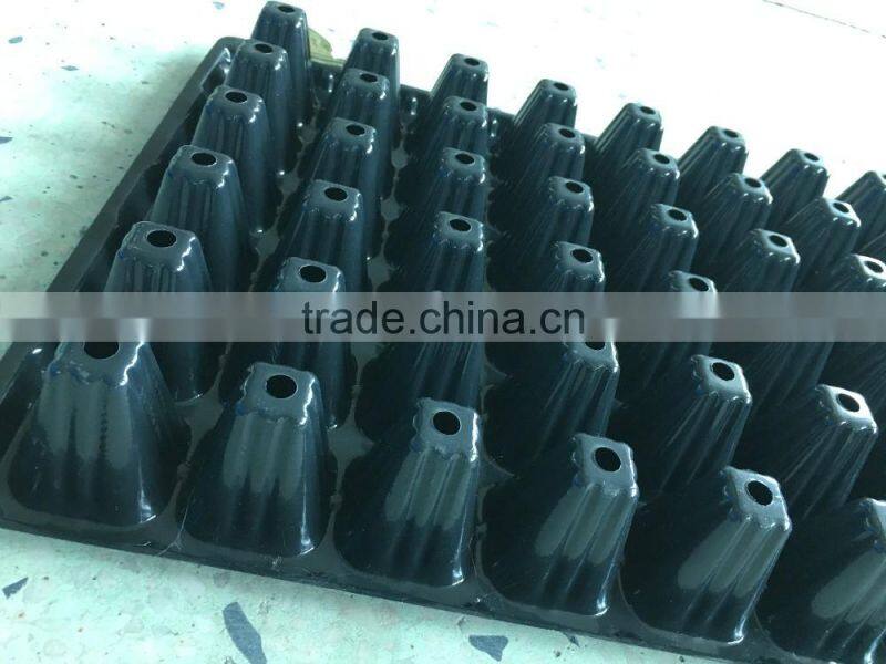 #014 black plastic seedling trays/High Quality black plastic seedling trays