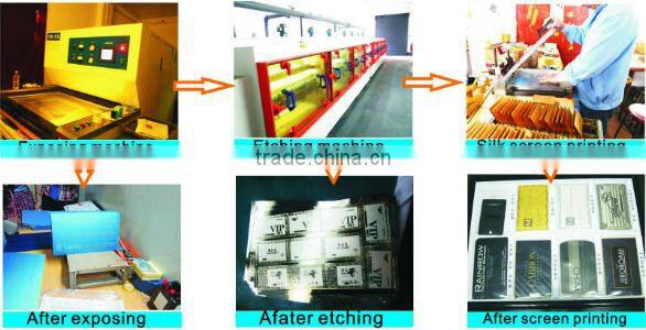 Low price customized nice printed metal business card