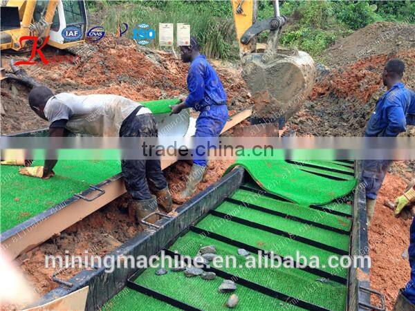 Mobile Alluvial Gold Sand Ore Washing Trommel Screen for Ghana