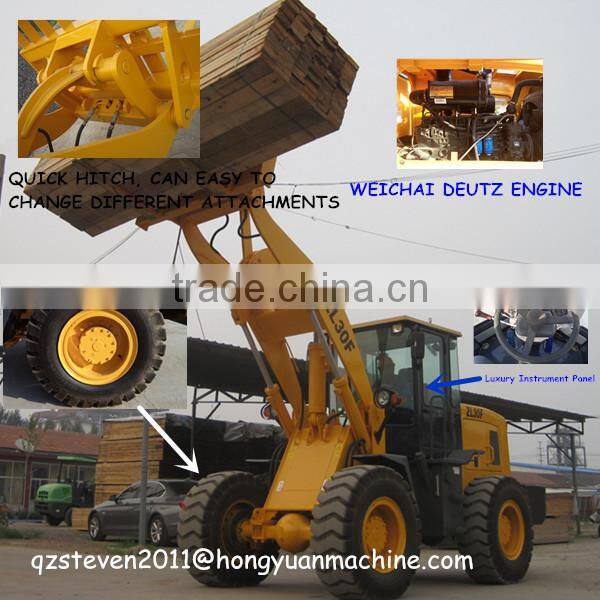 China mini wheel loader price Qingzhou with ce machine manufacturer ZL30F/china loader manufacture