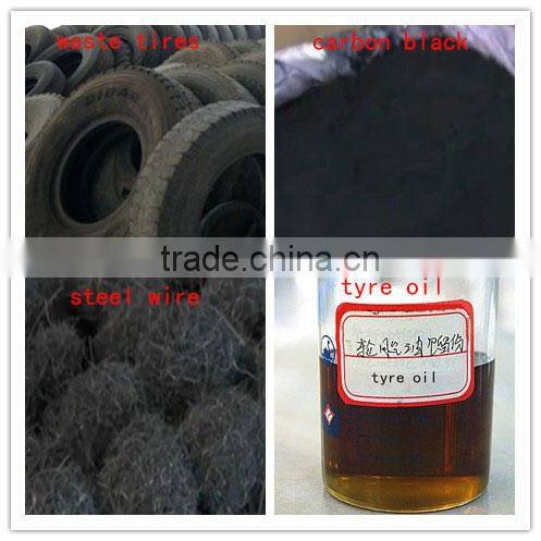 Environmental plastic to diesel plant larger tires pyrolysis machines