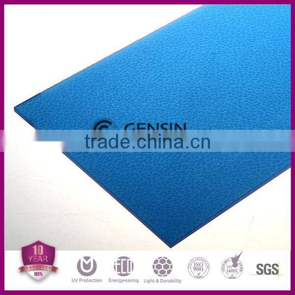 Rain drop pattern polycarbonate embossed sheet