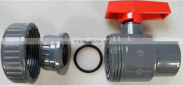 2 inch farm irrigation plastic true single union ball valve
