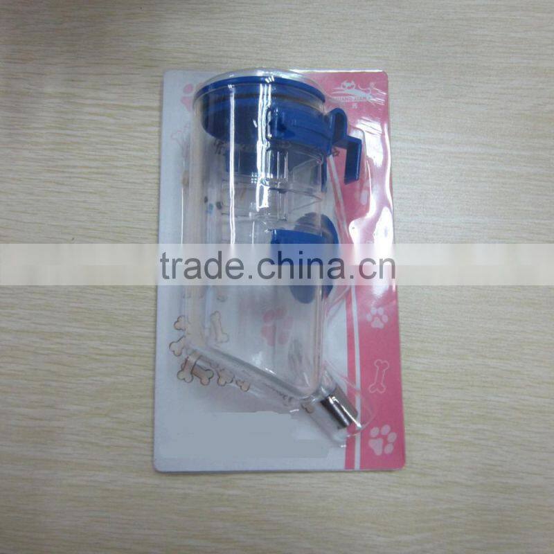 Hangable Plastic Pet Accessory Dog Drinking Bottle