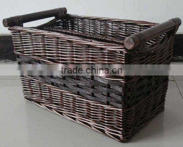 2014 New products wicker magazine baskets
