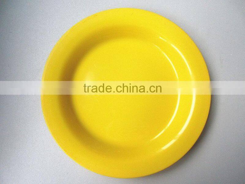 BPA free round salad bowl christmas lastic plate