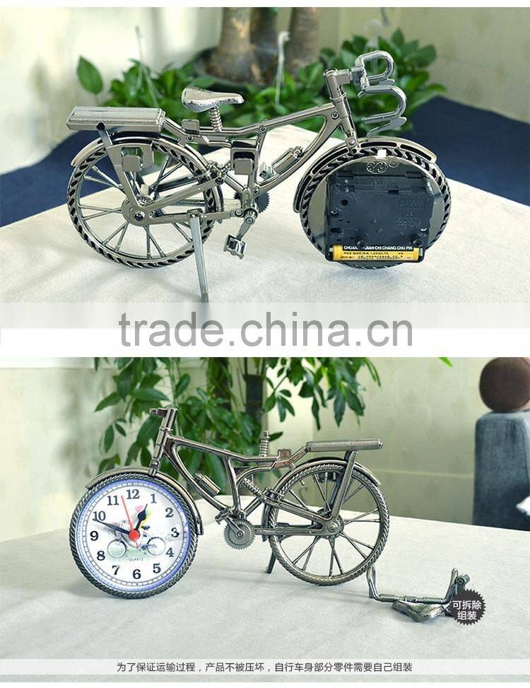 Creative Bicycle Shape Clock, Popular Home Decorative Desk European Style Digital Clock For Wholesale