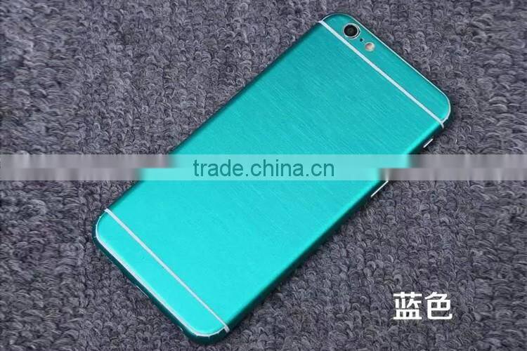 Metal color full body phone sticker screen protective film for iphone 6/plus