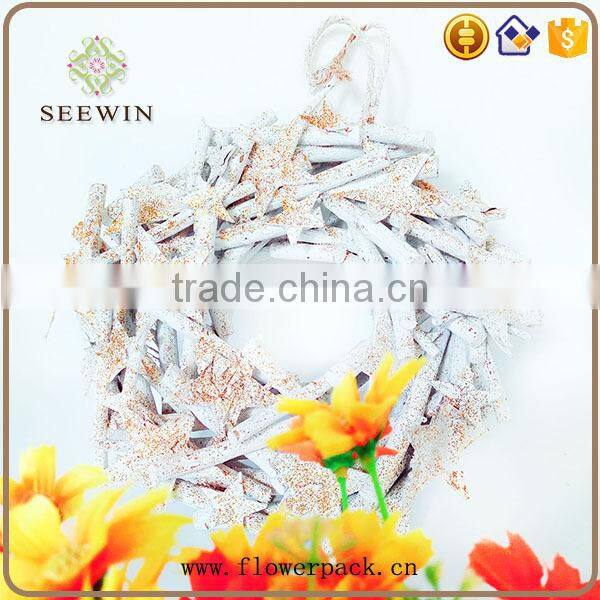 White Christmas wreath clear new wind series