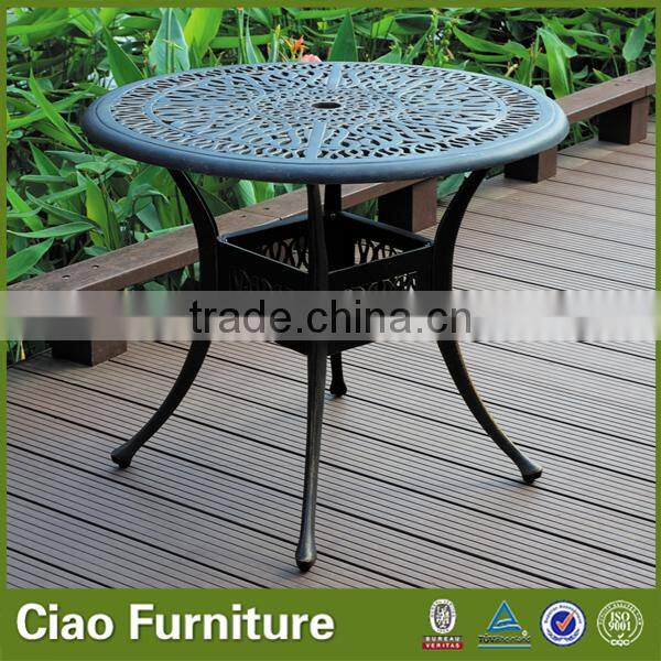 Elizabeth style courtyard 5 pcs cast aluminum patio furniture