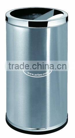 Arlau Outdoor Garbage Bin With Reflective Stripe,Retro Structure Garbage Bin,Trash Bin