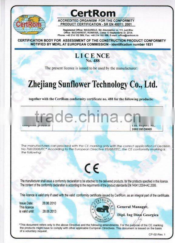 PE wpc decorative board for outdoor