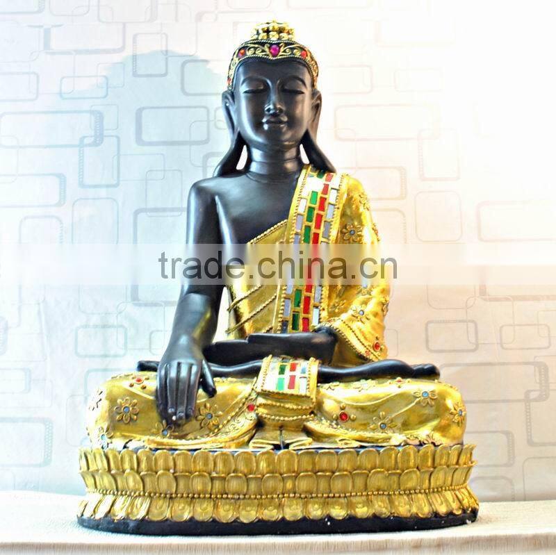 The resin copper plating guan yu statue