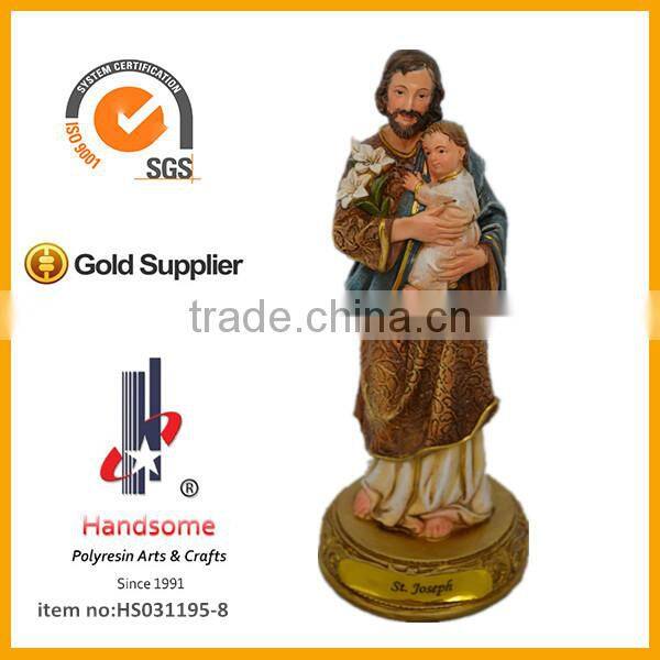8 inch Joseph with babys religious statues wholesale christmas figurine