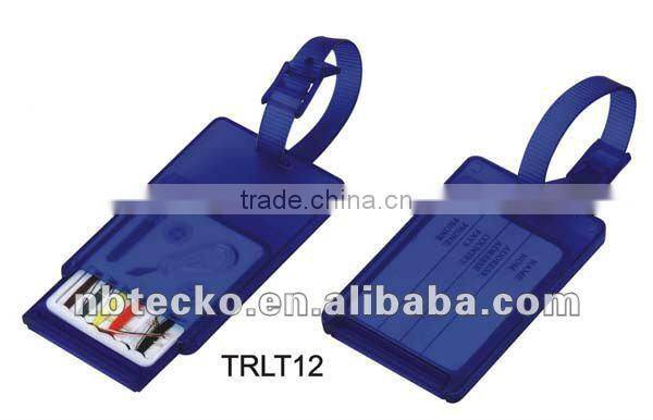 plastic luggage tag with sewing kit for promotional