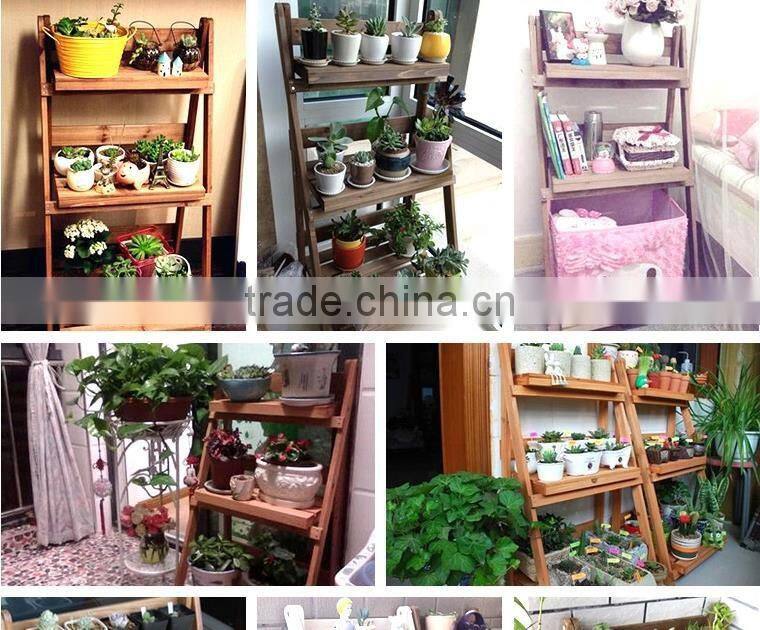 2015 refined Classcail wooden flower pot rack
