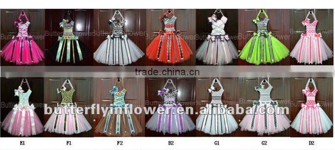 2014 China Wholesale Girls romantic tutu ribbon tutu set Girls bow holder Tutu