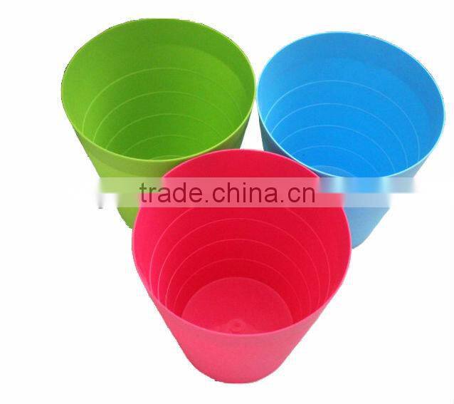 PP round shape plastic trash can