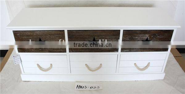 White three drawer with mental handle two drawer with star handle one door cabinet