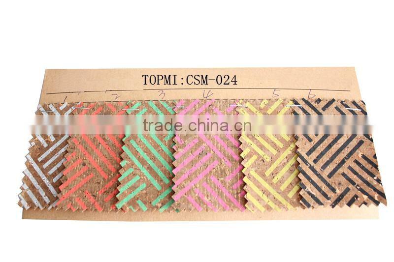 popular cork leather raw material for shoe heel