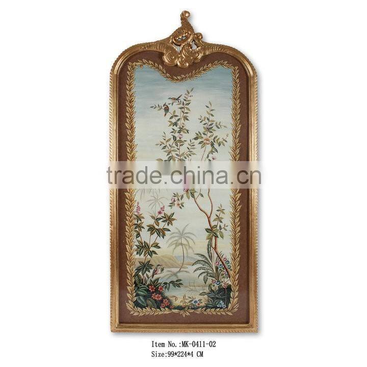 Art decor/Handpainting with polyresin frame MK-0418-03