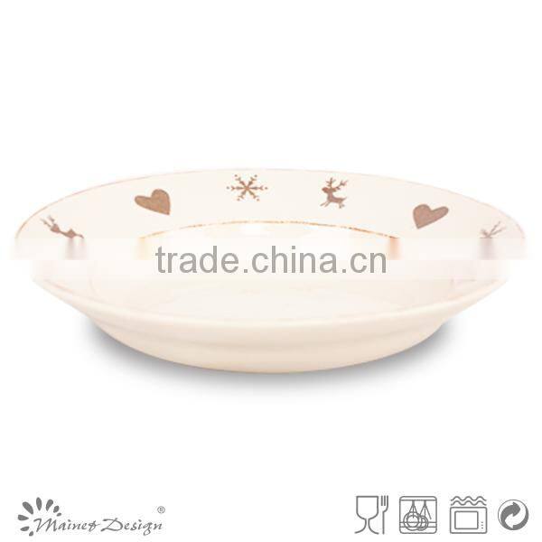 High Quality Hot Sale Christmas Ceramic Dinner Set Soup Bowl