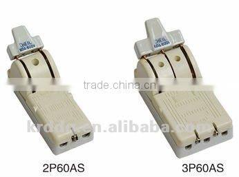Ceramic knife switch with double and single throw 3P