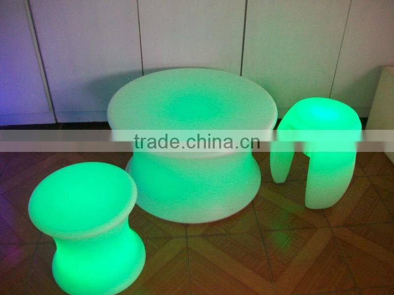 PE materia cute colorful led tripod seat