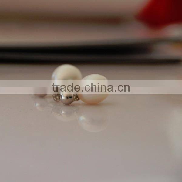 11-12mm freshwater latest design of pearl earrings