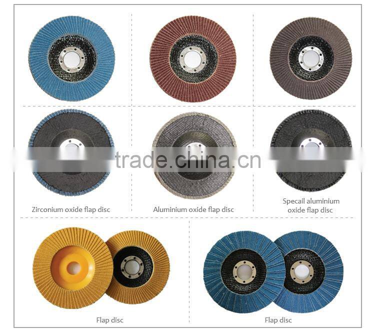 125mm fiber aluminum oxide grinding disc abrasive flap disc