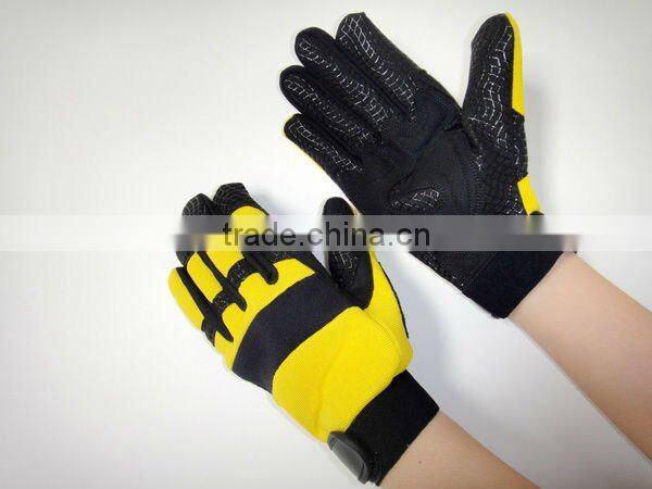 Heavy duty gloves with silicone printing JRM25