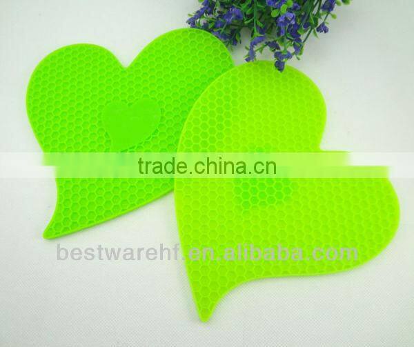 FDA Hight quality heart shape silicone mats