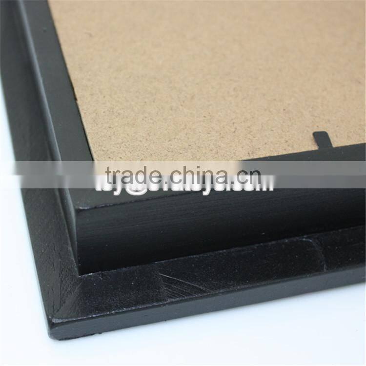 Wholesale home decoration black wooden cheap picture frames W09A006