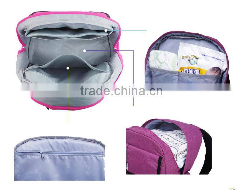 Deluxe fashion multi-functional diaper bag for stroller