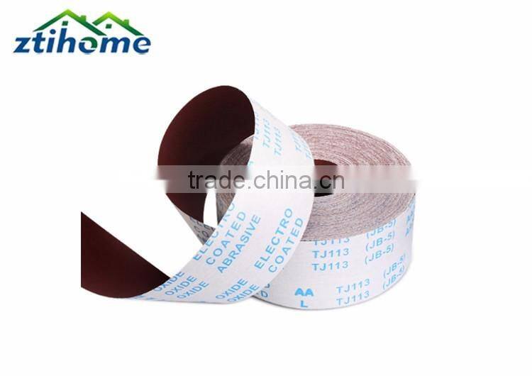 TJ113 soft aluminum oxide abrasive emery sand cloth roll for hand use