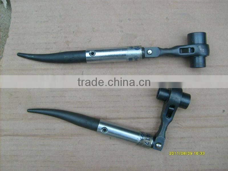 17*19 Flexible Sharp end ratchet socket wrench