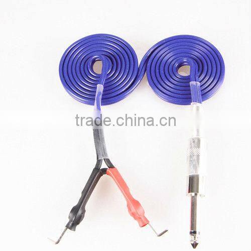 New Pro Red Long Clip Cord For Rotary Tattoo Gun Coil Machine Power Supply Kit
