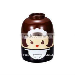 Japanese Kokeshi Bento Lunch Box Samurai Geisha Kids lunch