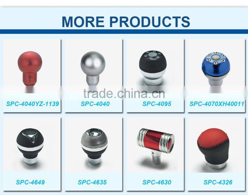 Aluminium Shift Knob with High Quality Leather