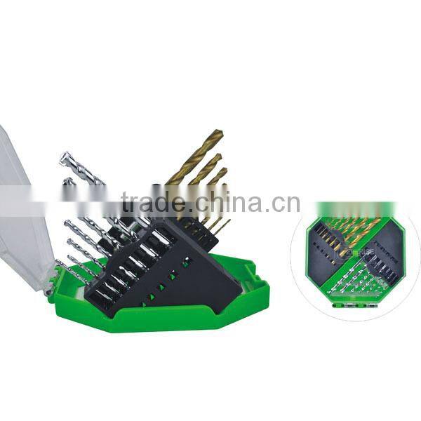 42pcs twist drill and masonry drill set