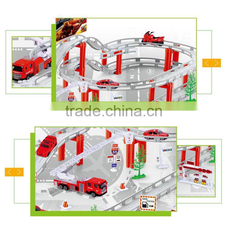 High quality electric city set alloy toys rail car track