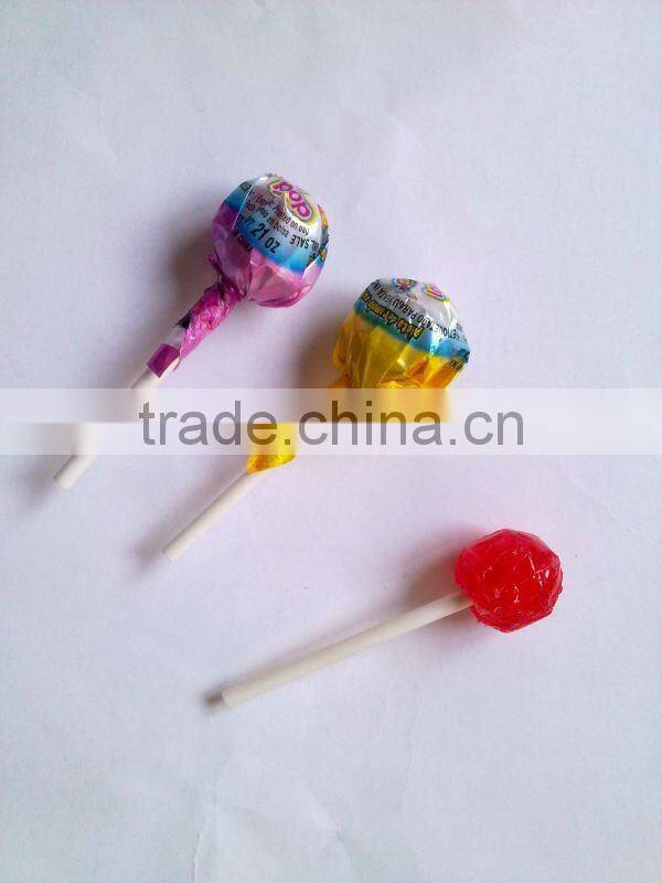 6g Round Ball Fruit Flavor Lollipop