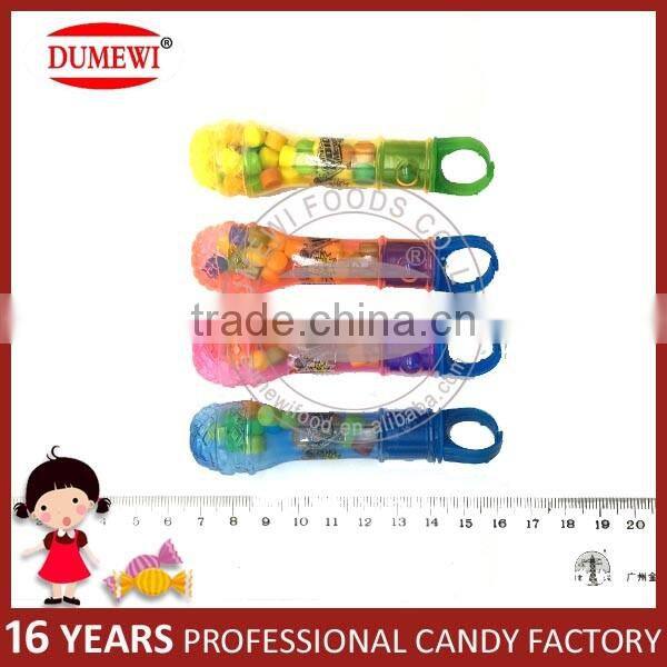 Colorful Plastic Microphone Ring Toy Candy with Light