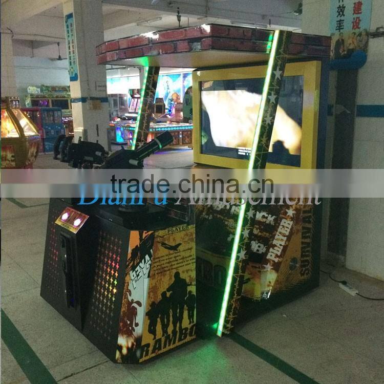 47 inch Rambo amusement machine gun shooting game DF-035/Rambo shooting game machine/coin operated shooting simulator for sale