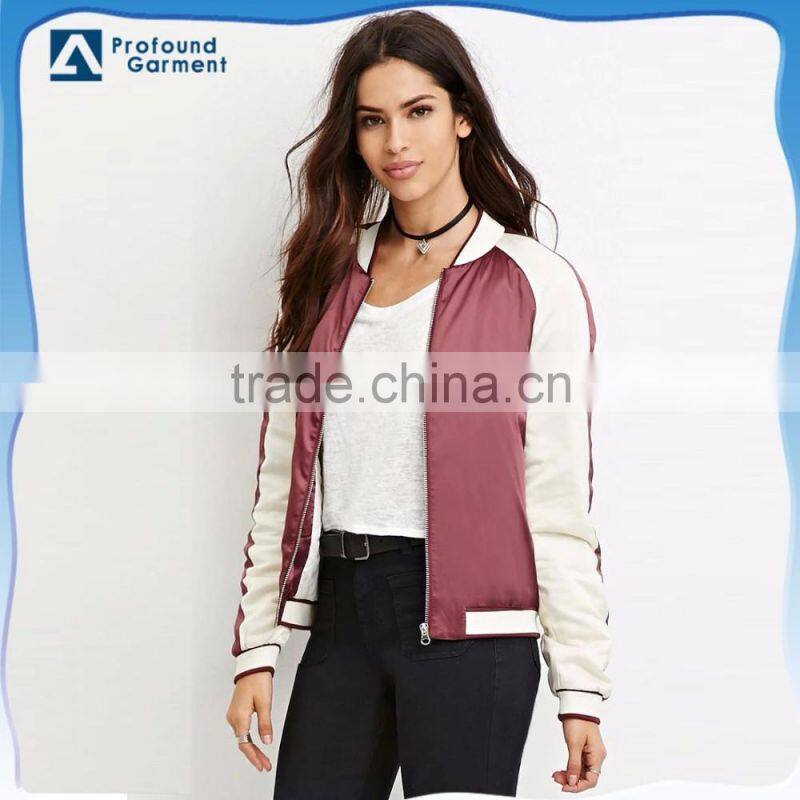 hot style 100%cotton blue and white sport baseball uniform jackets women 2016 winter with letter A embroidery design and buckles