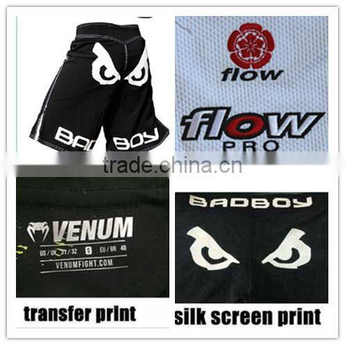 high quality 100% polyester mma shorts custom logo muay thai shorts latest design boxing shorts