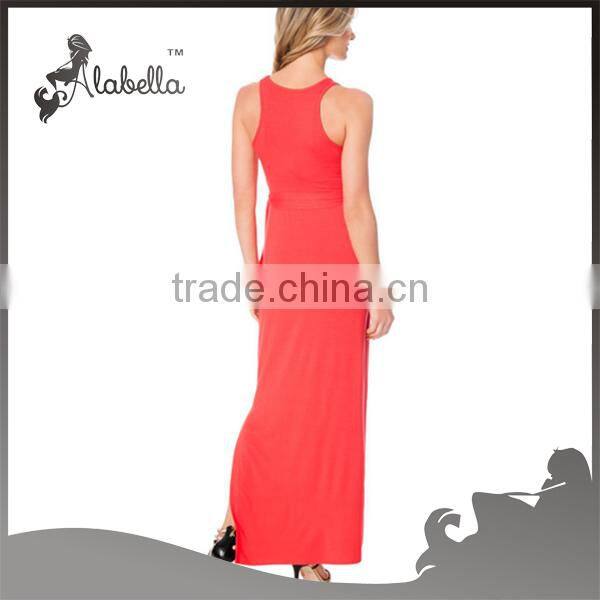 2015 sexy red pregnant long dress