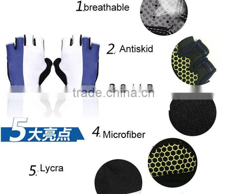 Latest Hot Sale Breathable Racing MTB Bicycle Cycle Gloves sports bike accessories Half Finger Cycling Gloves