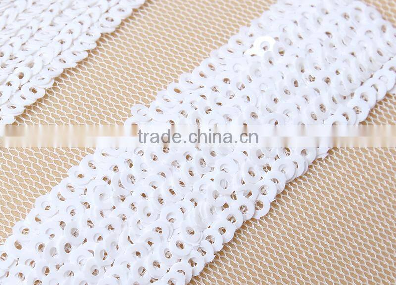 Fashionable French Gold Sequins Tulle Lace 3D Textile Lace Fabric
