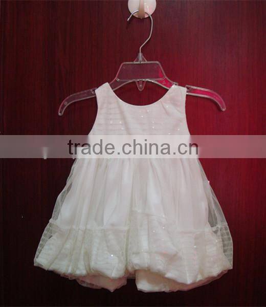 baby girl white dress shining dress